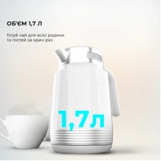 Електрочайник Cecotec ThermoSense 600 Touch White (CCTC-01749) - Фото