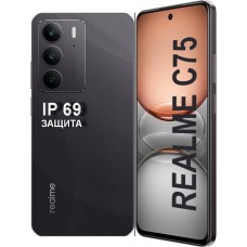 Мобільний телефон Realme C75 8/128 GB Storm Black IP69 (реалмі С75) - Фото