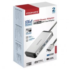 Концентратор Promate USB Hub 13 ports versahub-mst.grey (versahub-mst.grey) - Фото