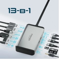 Концентратор Promate USB Hub 13 ports versahub-mst.grey (versahub-mst.grey) - Фото
