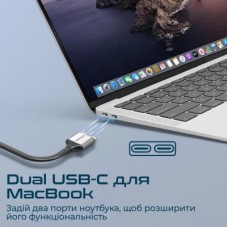 Концентратор Promate USB Hub 13 ports versahub-mst.grey (versahub-mst.grey) - Фото
