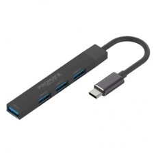 Концентратор Promate USB Hub 4 ports litehub-4.black (litehub-4.black) - Фото