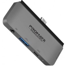Концентратор Promate USB Hub 4 ports padhub-pro.grey (padhub-pro.grey) - Фото