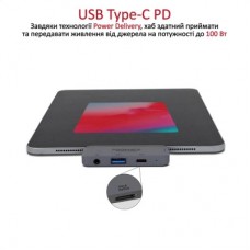 Концентратор Promate USB Hub 4 ports padhub-pro.grey (padhub-pro.grey) - Фото