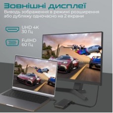 Концентратор Promate USB Hub 6 ports mediahub-c6.black (mediahub-c6.black) - Фото