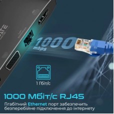 Концентратор Promate USB Hub 6 ports mediahub-c6.black (mediahub-c6.black) - Фото
