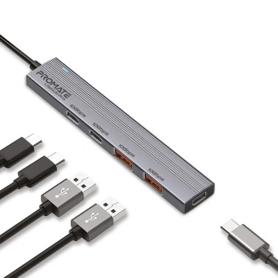 Концентратор Promate USB Hub 4 ports litehub-pro (litehub-pro)