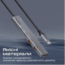 Концентратор Promate USB Hub 4 ports litehub-pro (litehub-pro) - Фото