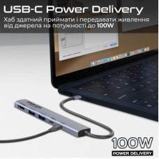 Концентратор Promate USB Hub 5 ports linkhub-5x (linkhub-5x) - Фото