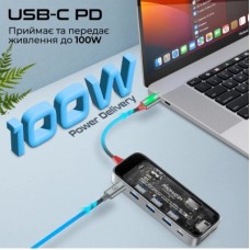 Концентратор Promate USB Hub 9 ports transhub-go (transhub-go) - Фото