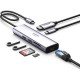 Концентратор Ugreen USB3.1 Type-C to HDMI/USB 3.0x2/RJ45/SD/TF/PD 100W CM512 (60515)