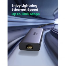 Концентратор Ugreen USB3.1 Type-C to HDMI/USB 3.0x2/RJ45/SD/TF/PD 100W CM512 (60515) - Фото