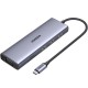Концентратор Ugreen USB3.1 Type-C to HDMI/VGA/USB 3.0х3/RJ45/SD/TF/PD/35 мм TRRS 100W 10-in-1 (15601)
