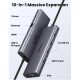 Концентратор Ugreen USB3.1 Type-C to HDMI/VGA/USB 3.0х3/RJ45/SD/TF/PD/35 мм TRRS 100W 10-in-1 (15601)