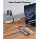 Концентратор Ugreen USB3.1 Type-C to HDMI/VGA/USB 3.0х3/RJ45/SD/TF/PD/35 мм TRRS 100W 10-in-1 (15601)
