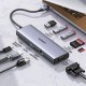Концентратор Ugreen USB3.1 Type-C to HDMI60Hz/VGA/USB 3.0х3/RJ45/SD/TF/PD 100W 9-in-1 CM498 (15600)