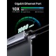 Концентратор Ugreen USB 3.0 to 3xUSB 3.0/RJ45/Micro USB CM266 Gray (60812)