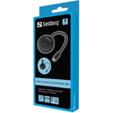 Концентратор Sandberg USB3.2 Type-C toSSD M.2 NVMe M Key (136-47) - Фото