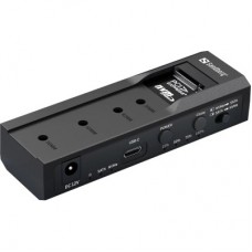 Концентратор Sandberg USB3.2 Type-C toSSD M2/NVMe SATA Cloner & Dock Sandberg (136-49) - Фото
