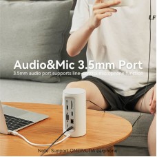 Концентратор Vention USB3.1 Type-C to HDMI/VGA/USB3.0x3/RJ45/SD/TF/TRRS 3.5m/PD/DC100W12-in-1 (TPHWC-EU) - Фото