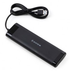 Концентратор Vinga USB3.0 to 7*USB3.0 1m cable with Switch and Power Adapter (VHA3A7B) - Фото