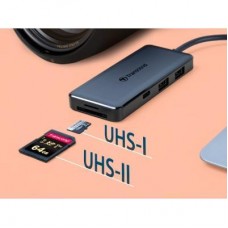 Концентратор Transcend Type-C HUB 6 ports microSD/SD Black (TS-HUB5C) - Фото