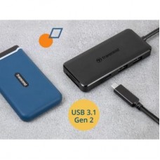 Концентратор Transcend Type-C HUB 6 ports microSD/SD Black (TS-HUB5C) - Фото