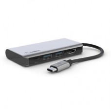 Концентратор Belkin USB-C 4in1 Multiport Dock (AVC006BTSGY) - Фото