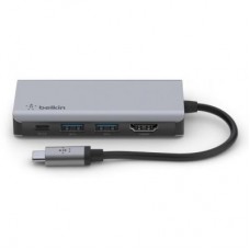 Концентратор Belkin USB-C 4in1 Multiport Dock (AVC006BTSGY) - Фото