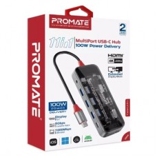Концентратор Promate USB Hub 11 ports transhub-pro (transhub-pro) - Фото
