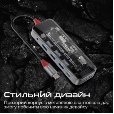 Концентратор Promate USB Hub 11 ports transhub-pro (transhub-pro) - Фото