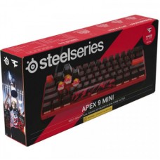 Клавиатура SteelSeries Apex 9 TKL OptiPoint Mini Faze Clan USB UA Red/Black (64853) - Фото