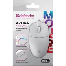 Мышка Defender Azora MB-241 LED USB White (52242) - Фото