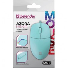 Мышка Defender Azora MB-241 LED USB Blue (52243) - Фото