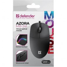 Мышка Defender Azora MB-241 LED USB Black (52241) - Фото