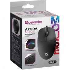 Мышка Defender Azora MB-241 LED USB Black (52241) - Фото