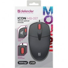 Мишка Defender Icon MB-057 USB Black (52057) - Фото