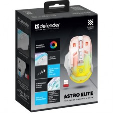 Мышка Defender Astro Elite GM-056 LED Wireless White (52056) - Фото