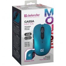 Мишка Defender Gassa MM-105 Wireless Turquoise (52102) - Фото