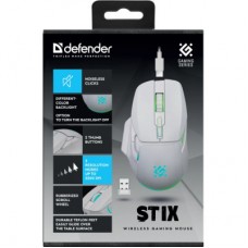 Мышка Defender Stix GM-009 LED Wireless White (52009) - Фото