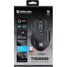 Мышка Defender Thunder GM-213 LED Wireless Black (52213) - Фото