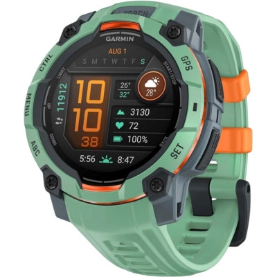 Смарт-годинник Garmin Instinct 3, 45 mm, AMOLED, Neo Tropic Bezel w/Neo Tropic Bnd, GPS смарт-годинник