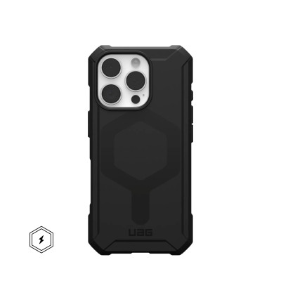 Чохол для мобільного телефона UAG iPhone 16 Pro Essential Armor Magsafe Black (114448114040)