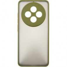 Чохол для мобільного телефона Dengos Oppo Reno 12 F/FS Matte + glass (Green) (DG-KM-110) - Фото