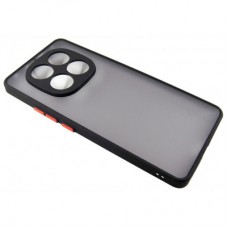 Чохол для мобільного телефона Dengos Matte Xiaomi Redmi Note 14 Pro (Black) (DG-TPU-MATT-156) - Фото