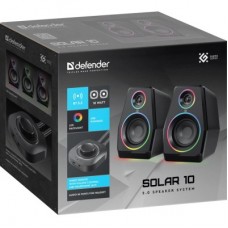 Акустична система Defender Solar 10 LED Bluetooth USB Black (65940) - Фото