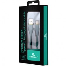 Дата кабель USB 2.0 AM to Type-C 1.5m 2.1A Cablexpert (CC-USB2S-AMCM-1.5M-G) - Фото