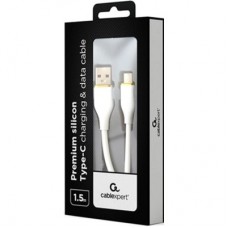 Дата кабель USB 2.0 AM to Type-C 1.5m 2.1A Cablexpert (CC-USB2S-AMCM-1.5M-W) - Фото