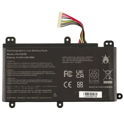 Акумулятор для ноутбука Acer AS15B3N, 5200 mAh (77Wh), 8cell, 14.8V, Li-ion AlSoft (A71013)
