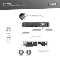 Джерело безперебійного живлення Digitus 6000VA DN-170106 (DN-170106) - Фото
